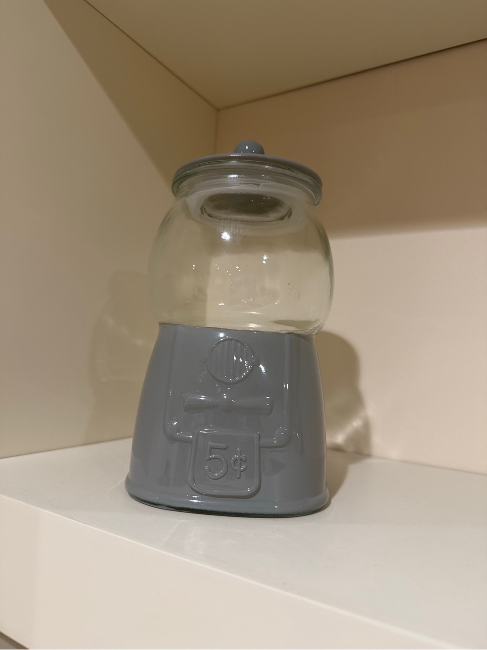 Hobby Lobby Gray Gumball Machine Jar
